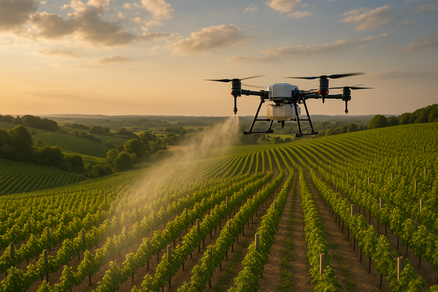 Sprühdrohnen revolutionieren den Steillagenweinbau an Mosel, Ahr, Nahe und Mittelrhein